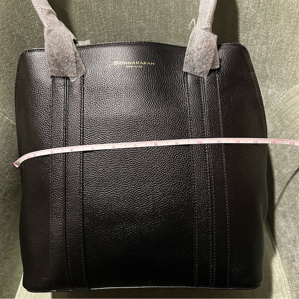 Donna Karan Black Structured Tote NEW WITH TAGS NWT - Picture 10 of 13
